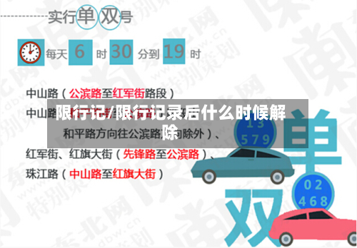 限行记/限行记录后什么时候解除