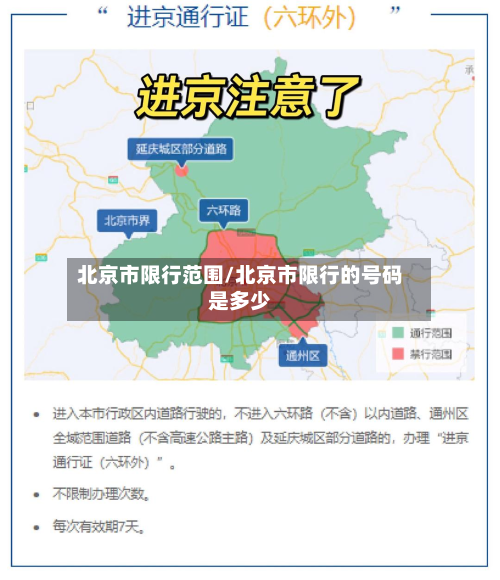 北京市限行范围/北京市限行的号码是多少