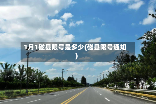 1月1磁县限号是多少(磁县限号通知)