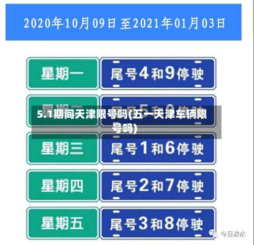 5.1期间天津限号吗(五一天津车辆限号吗)