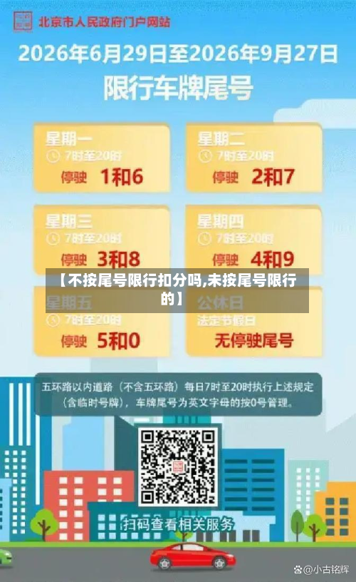 【不按尾号限行扣分吗,未按尾号限行的】-第2张图片