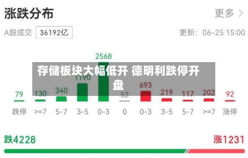 存储板块大幅低开 德明利跌停开盘-第2张图片