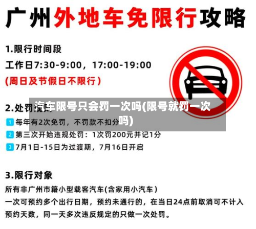 汽车限号只会罚一次吗(限号就罚一次吗)