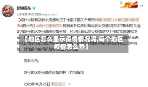 【地区怎么显示疫情情况呢,每个地区疫情怎么查】-第2张图片