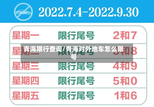 青海限行查询/青海对外地车怎么限号