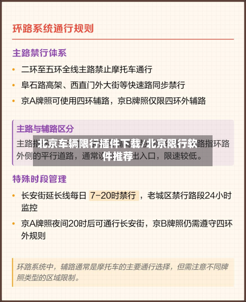 北京车辆限行插件下载/北京限行软件推荐-第3张图片