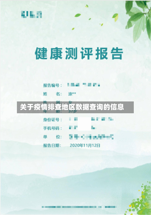 关于疫情排查地区数据查询的信息-第2张图片