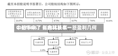 0.4714%！年内比较高中签率来了 长鑫科技中一签盈利几何