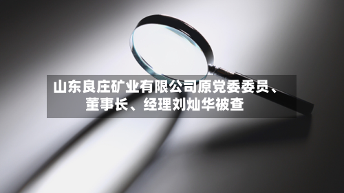 山东良庄矿业有限公司原党委委员	、董事长、经理刘灿华被查-第2张图片