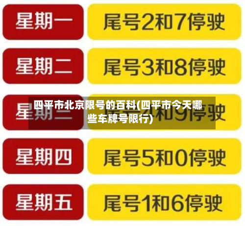 四平市北京限号的百科(四平市今天哪些车牌号限行)