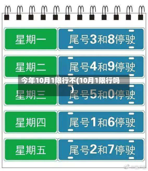今年10月1限行不(10月1限行吗)