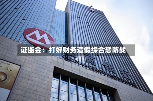 证监会：打好财务造假综合惩防战