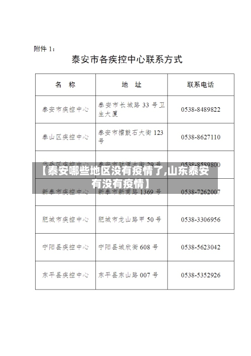 【泰安哪些地区没有疫情了,山东泰安有没有疫情】-第3张图片