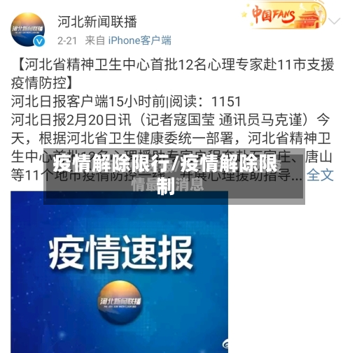 疫情解除限行/疫情解除限制