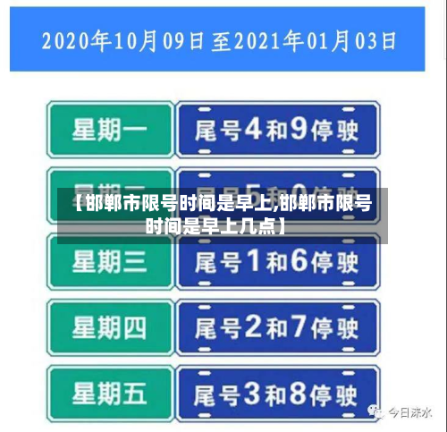 【邯郸市限号时间是早上,邯郸市限号时间是早上几点】-第3张图片