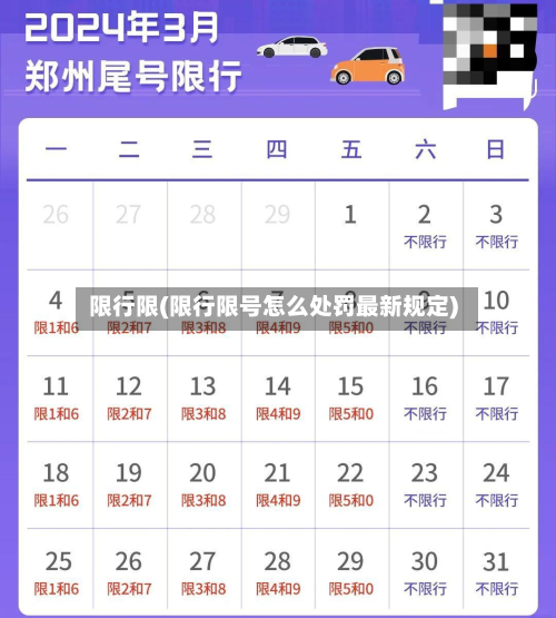 限行限(限行限号怎么处罚最新规定)-第2张图片