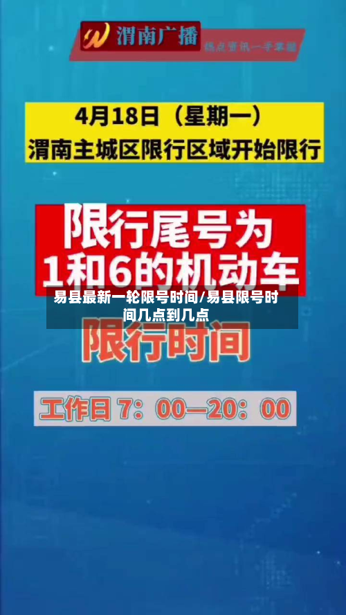 易县最新一轮限号时间/易县限号时间几点到几点