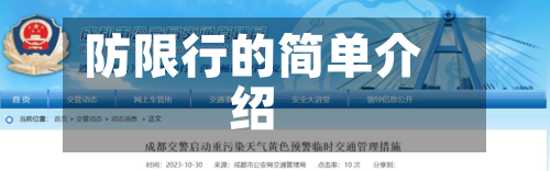 防限行的简单介绍-第3张图片