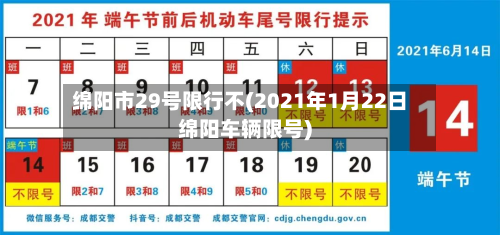 绵阳市29号限行不(2021年1月22日绵阳车辆限号)-第2张图片