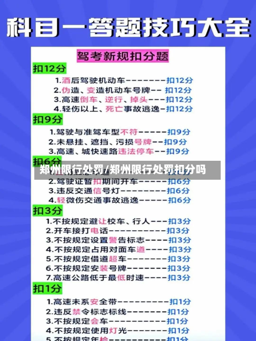 郑州限行处罚/郑州限行处罚扣分吗-第2张图片