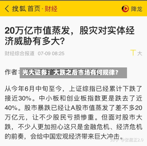 光大证券：大跌之后市场有何规律？-第2张图片