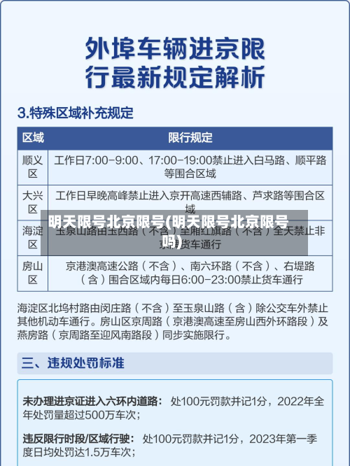 明天限号北京限号(明天限号北京限号吗)-第2张图片