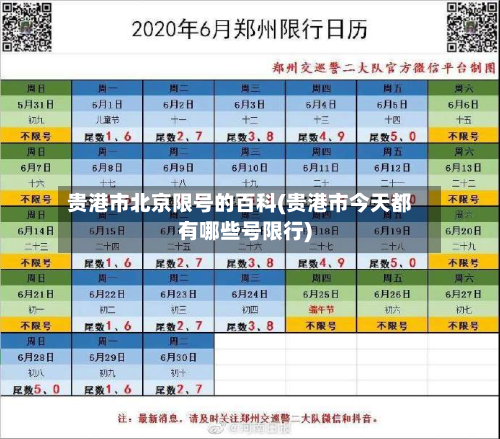 贵港市北京限号的百科(贵港市今天都有哪些号限行)