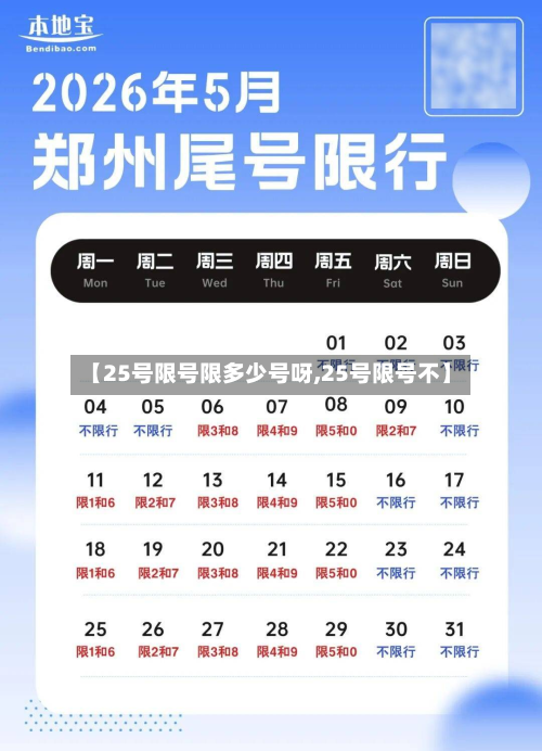 【25号限号限多少号呀,25号限号不】