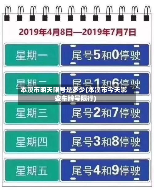本溪市明天限号是多少(本溪市今天哪些车牌号限行)