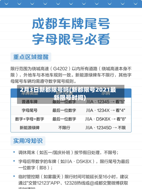 2月3日新都限号吗(新都限号2021最新限号时间)