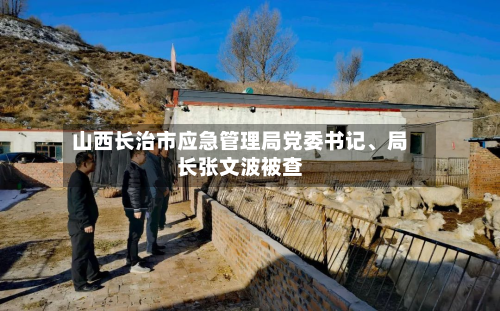 山西长治市应急管理局党委书记、局长张文波被查-第2张图片