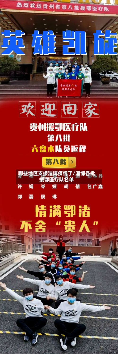 哪些地区支援淄博疫情了/淄博各批援鄂医疗队名单-第2张图片