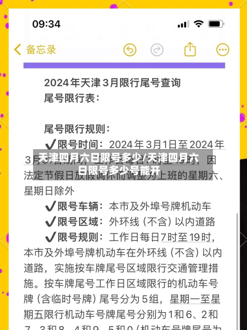 天津四月六日限号多少/天津四月六日限号多少号能开-第3张图片