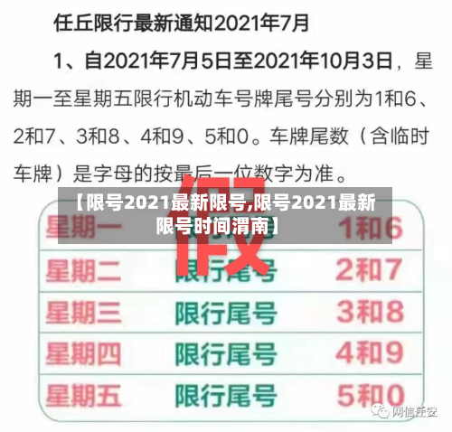 【限号2021最新限号,限号2021最新限号时间渭南】