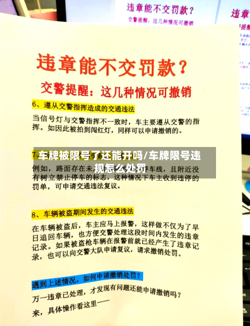 车牌被限号了还能开吗/车牌限号违规怎么处罚-第2张图片
