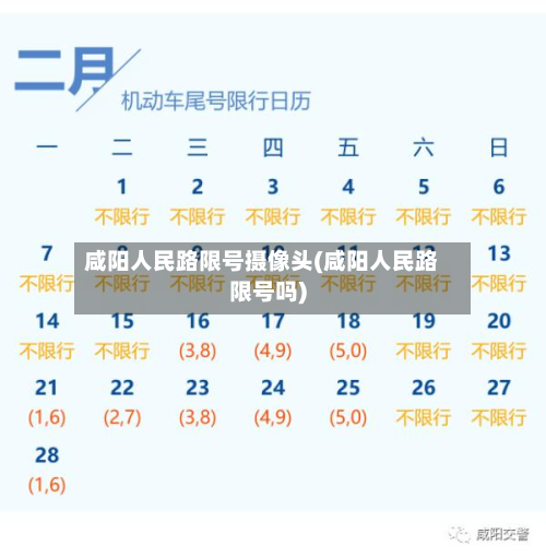 咸阳人民路限号摄像头(咸阳人民路限号吗)-第2张图片