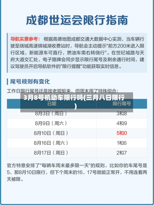 3月8号机动车限行吗(三月八日限行)