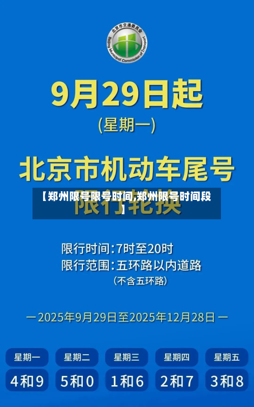 【郑州限号限号时间,郑州限号时间段】