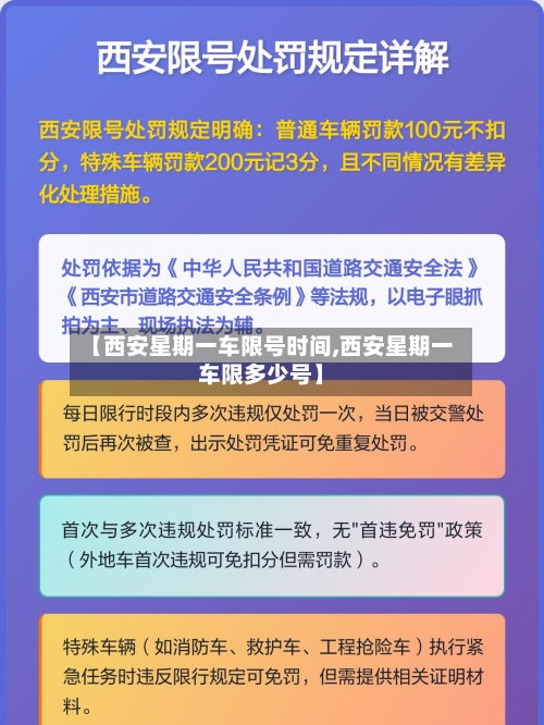 【西安星期一车限号时间,西安星期一车限多少号】-第2张图片