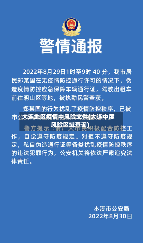 大连地区疫情中风险文件(大连中度风险区域查询)