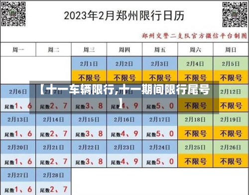 【十一车辆限行,十一期间限行尾号】-第3张图片