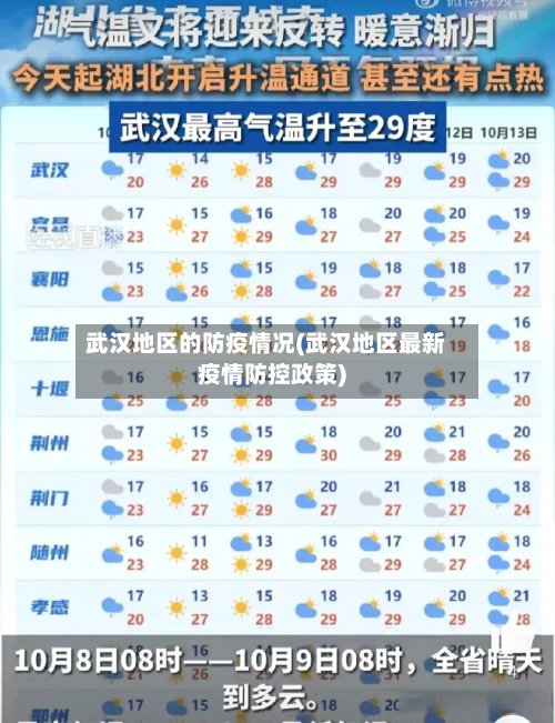 武汉地区的防疫情况(武汉地区最新疫情防控政策)