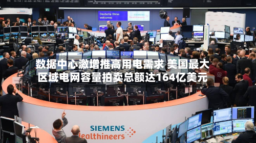 数据中心激增推高用电需求 美国最大区域电网容量拍卖总额达164亿美元