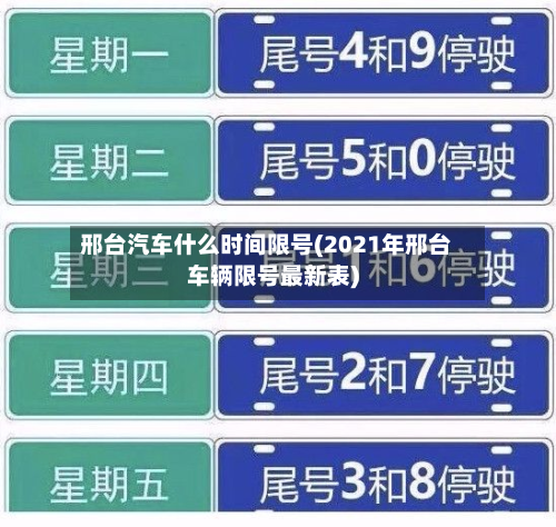 邢台汽车什么时间限号(2021年邢台车辆限号最新表)-第2张图片