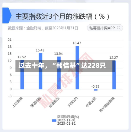 过去十年，“翻倍基”达228只