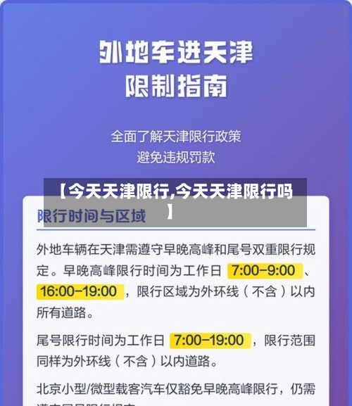 【今天天津限行,今天天津限行吗】