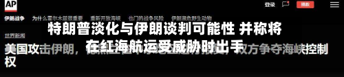 特朗普淡化与伊朗谈判可能性 并称将在红海航运受威胁时出手-第2张图片