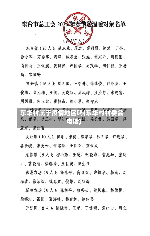 东华村属于疫情地区吗(东华村村委会电话)