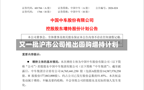 又一批沪市公司推出回购增持计划-第2张图片