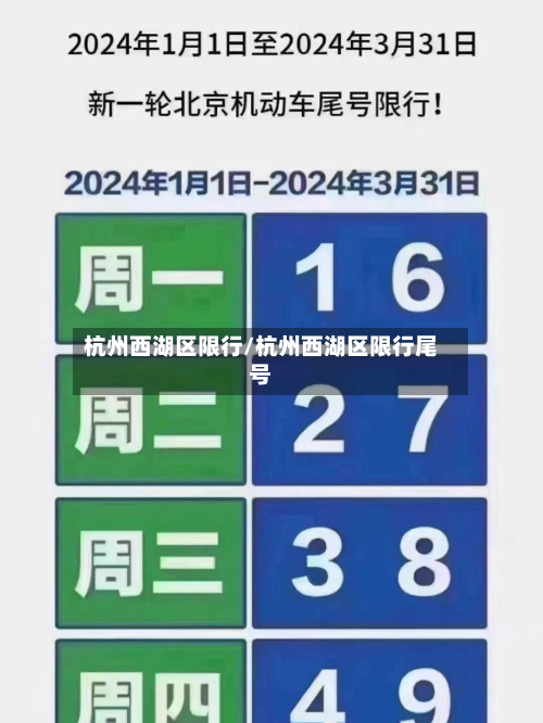 杭州西湖区限行/杭州西湖区限行尾号